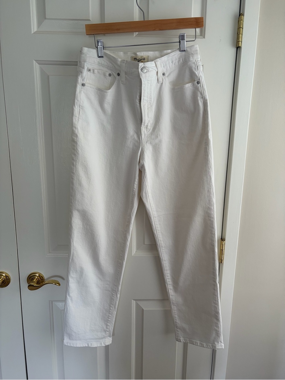 Madewell Perfect Vintage Straight Leg Jean in White